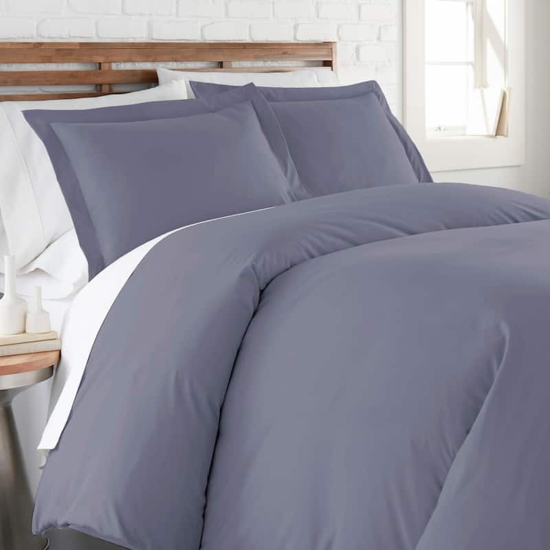 Vilano Classic Ultra-soft Duvet Cover Set - Denim - Full - Queen