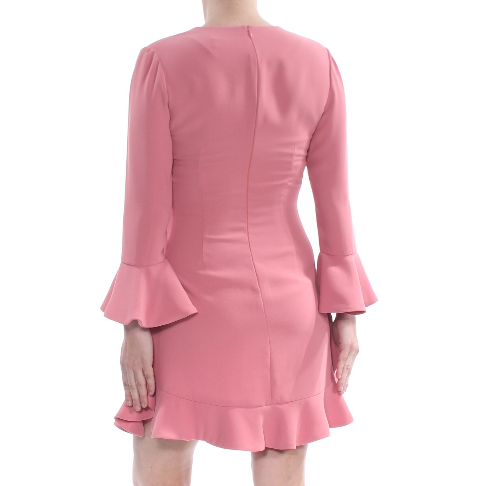 pink sheath dress with sleeves