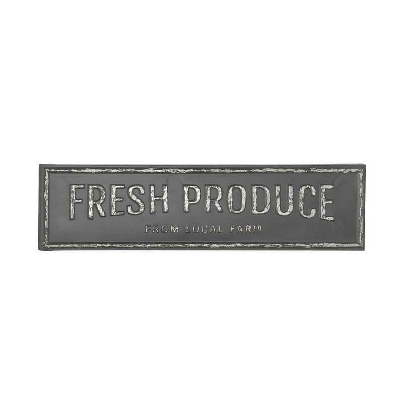 Metal Sign Wall Decor - Brown - Roche River Decor
