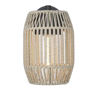 Seabrooke Large Wall Sconce - Outdoor - Natural Black