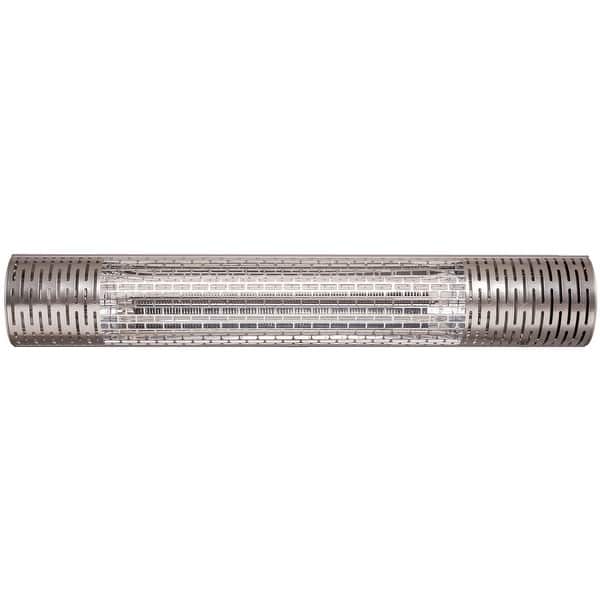 slide 2 of 11, Hanover 30.7" Wide Electric Carbon Infrared Heat Lamp with Remote Control, Silver