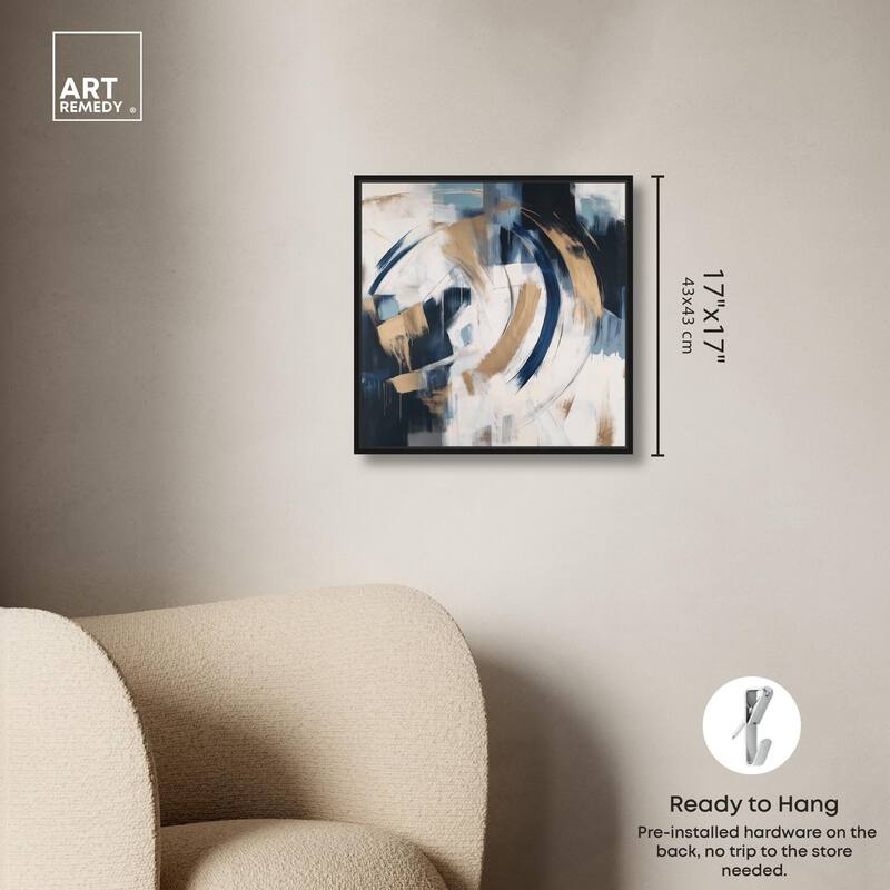 Golden Vortex I Canvas by Art Remedy