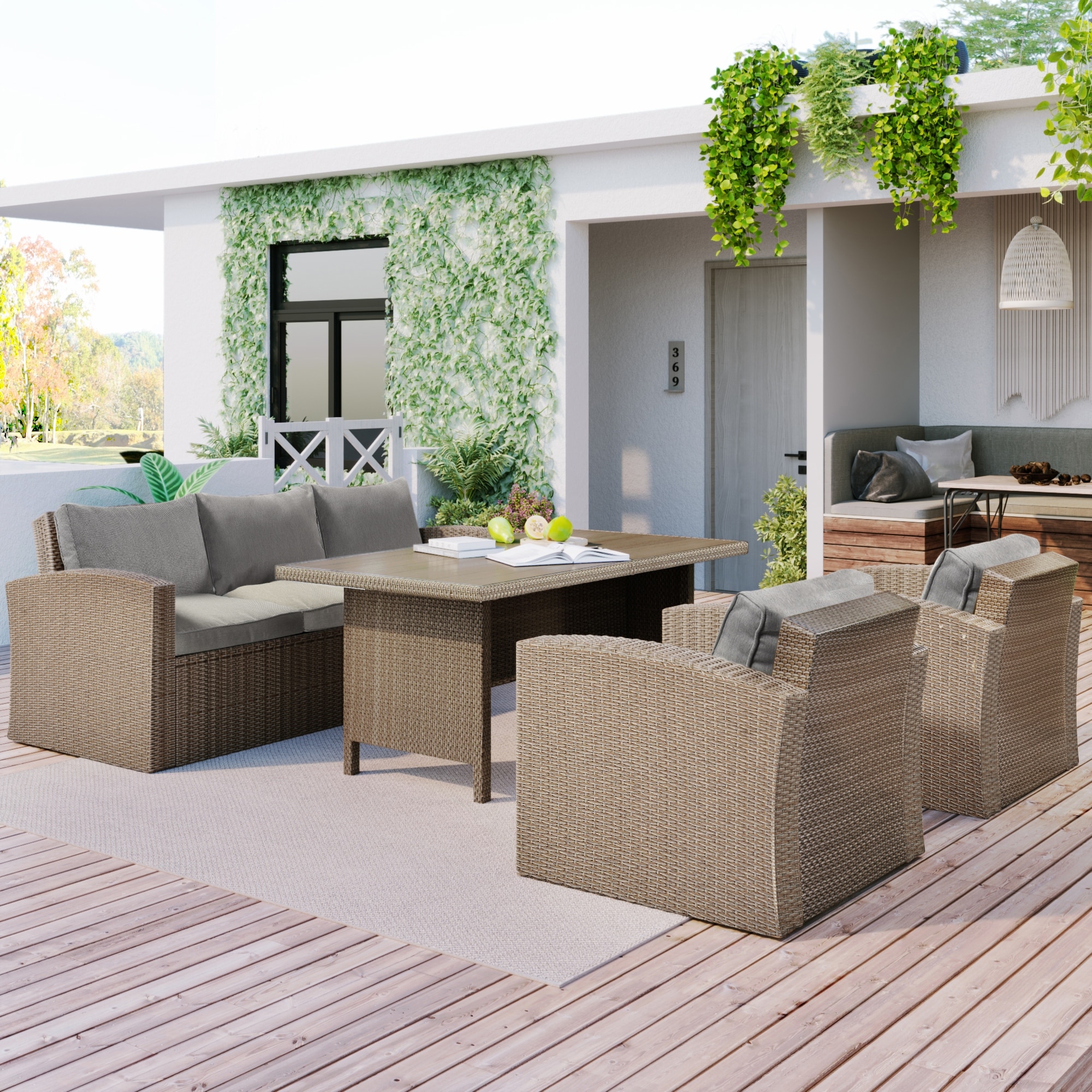4 seat conversation set deals