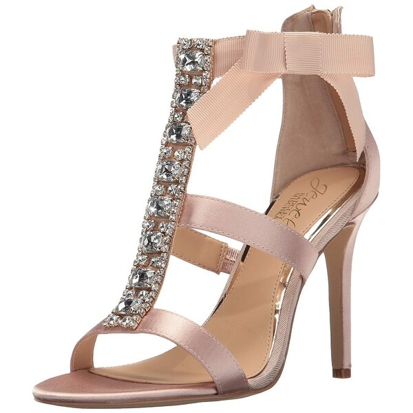 BADGLEY MISCHKA Womens mischka Leather Open Toe Formal Strappy Sandals - Overstock - 17678265