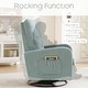 preview thumbnail 18 of 43, HOMYKA Swivel Rocking Upholstered Armchair Nursery Glider Linen Accent Chairs