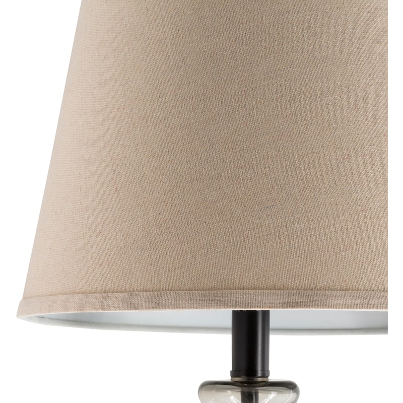 Morty Traditional Glass & Metal Floor Lamp - 60.75"H x 13"W x 13"D