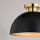 preview thumbnail 10 of 11, Devon 12.75-in W LED Compatible Mid-Century Modern Semi Flush Mount Ceiling Light