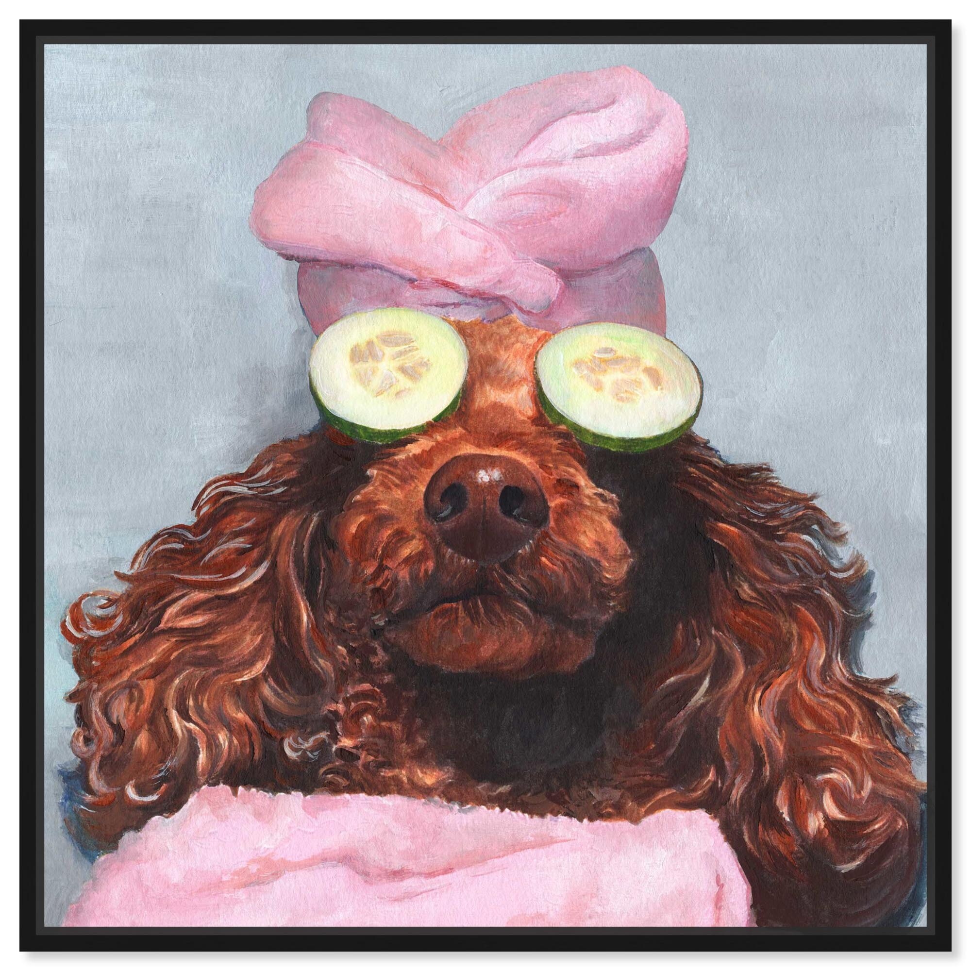 Morning Routine Canvas Cute Pet Art Prints by Art Remedy