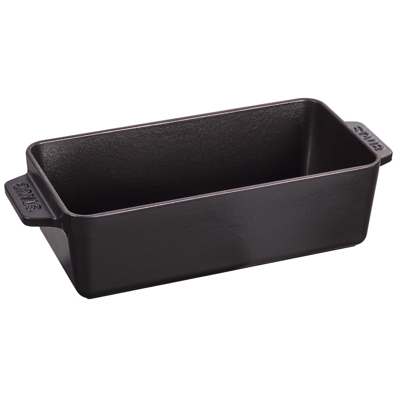 Staub Cast Iron 1.5-qt Large Rectangular Terrine - Matte Black