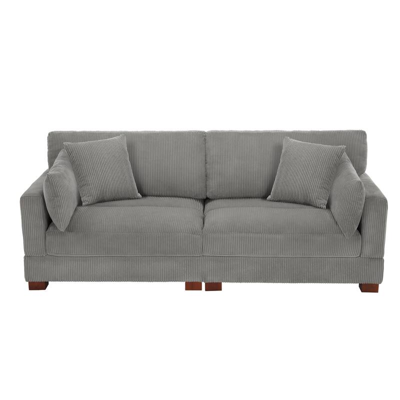 Sectional Sofa Set Modular Couch with Ottomans