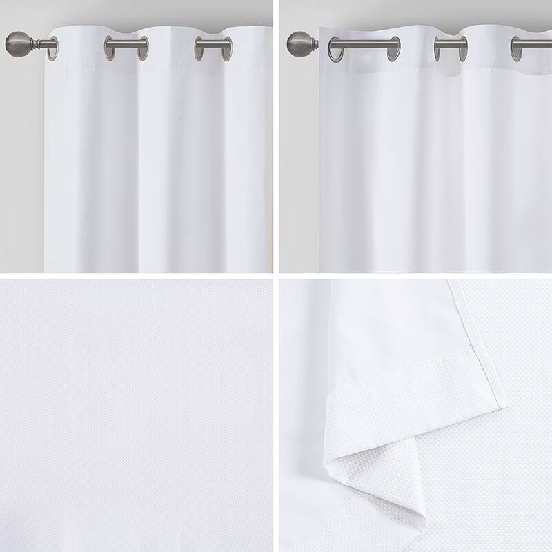 Madison Park Colm Basketweave Room Darkening Curtain Panel Pair