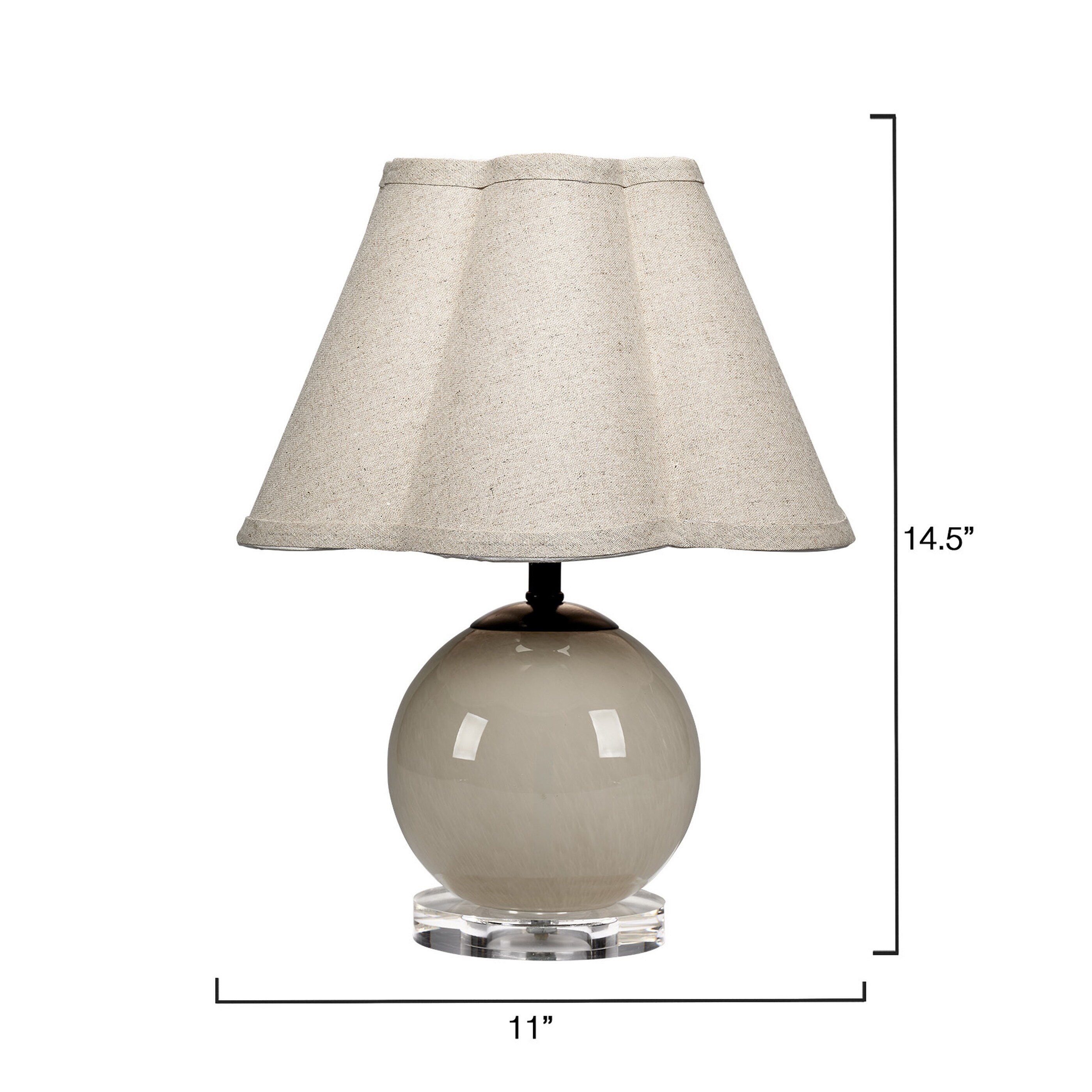 Jamie Young Dottie Blown Glass Table Lamp with Linen Shade Bed Bath Beyond 42070755