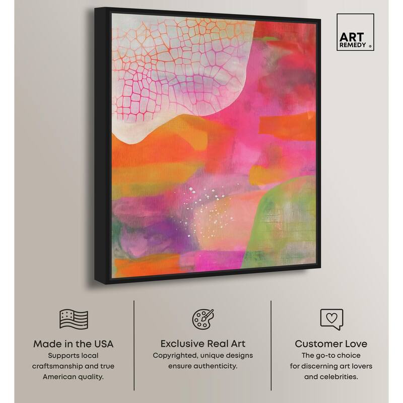 Garnet Gleam III Canvas by Art Remedy