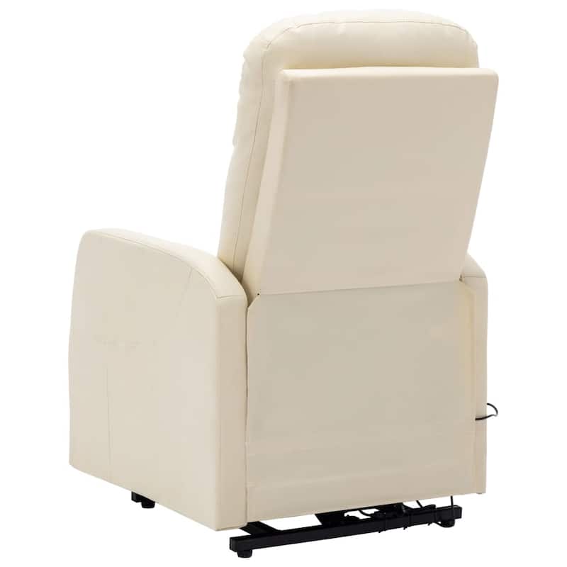 vidaXL Power Lift Recliner Electric Lift Chair for Home Theater Faux Leather - 26" x 35.8" x 42.1"