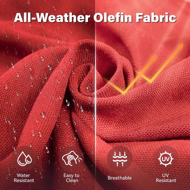 Pocassy Outdoor Swivel Chair Glider Chair with Side Table