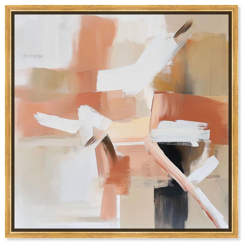 Rose and Rust II Canvas by Art Remedy - 20" x 20" - Gold