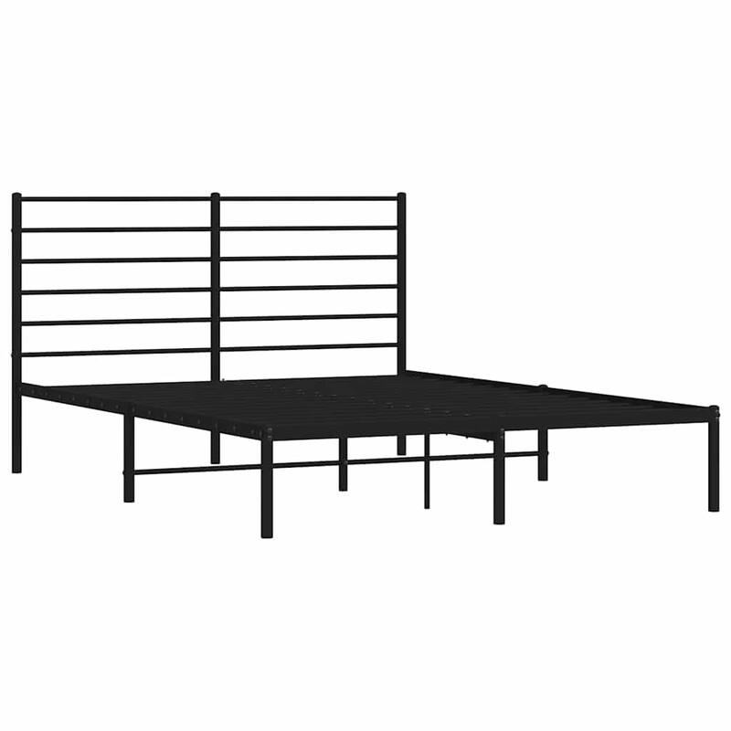 vidaXL Bed Frame Platform Bed Frame with Back Support for Bedroom Furniture