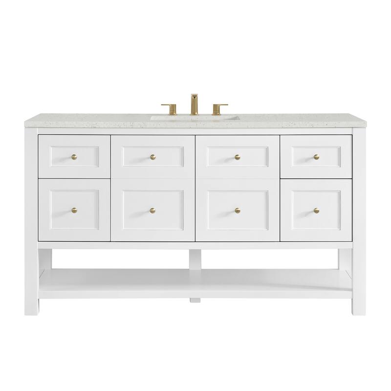 Breckenridge 60" Single Vanity, Bright White - 60S