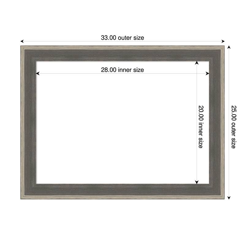 Cottage Framed Dry Erase Magnetic Board - 33 x 25 in