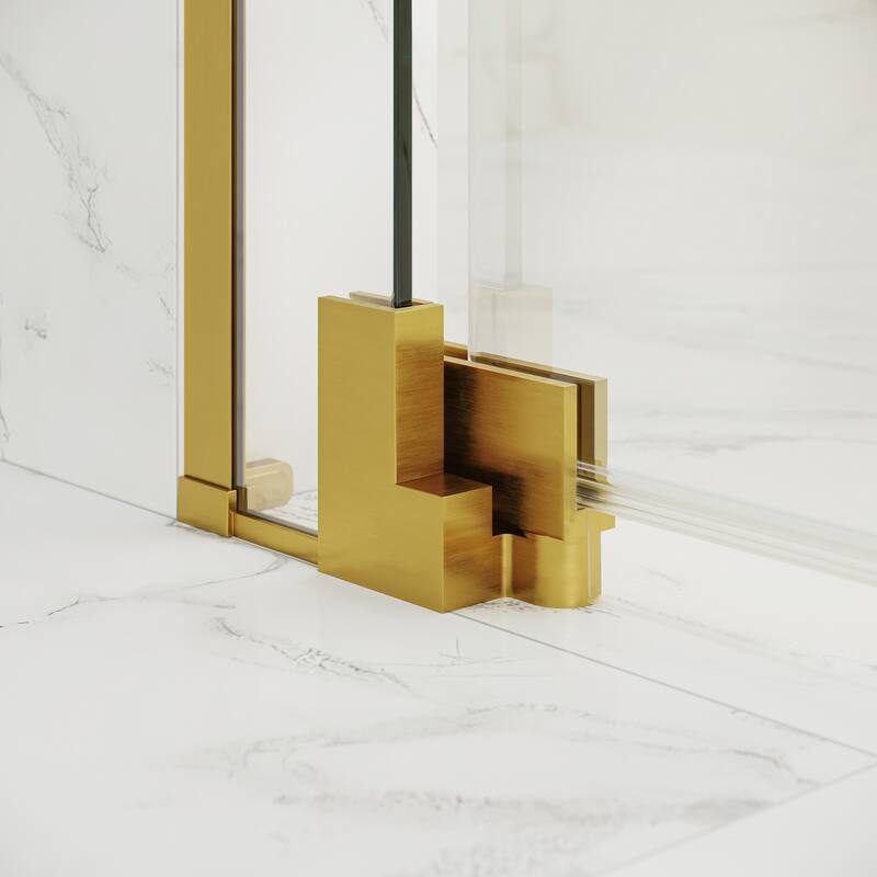 Seawin Flex X Frameless Pivot Shower Door 3/8 in. (10 mm) Clear Tempered Glass with NanoShield Coating
