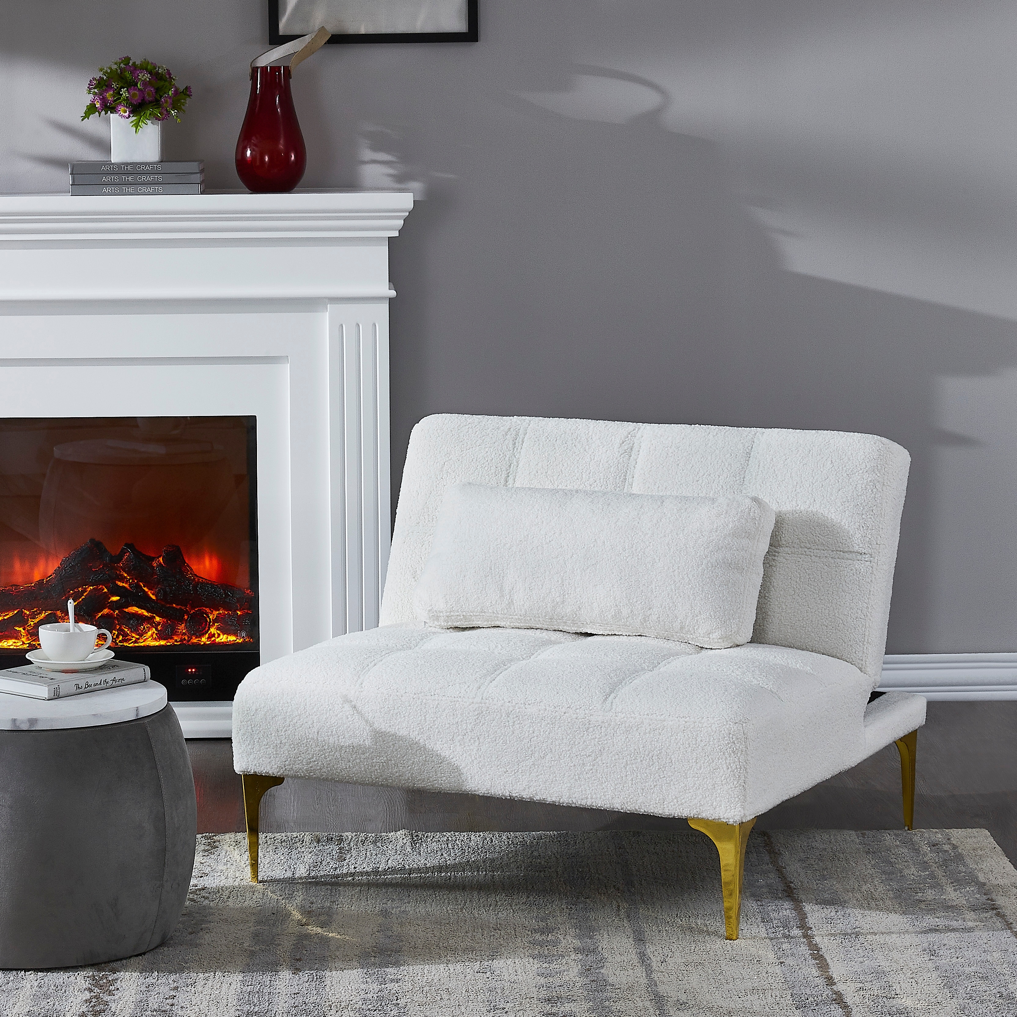 White futon chair shop