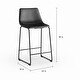 preview thumbnail 10 of 10, Middlebrook Prusiner 24-inch Faux Leather Counter Stool, Set of 2