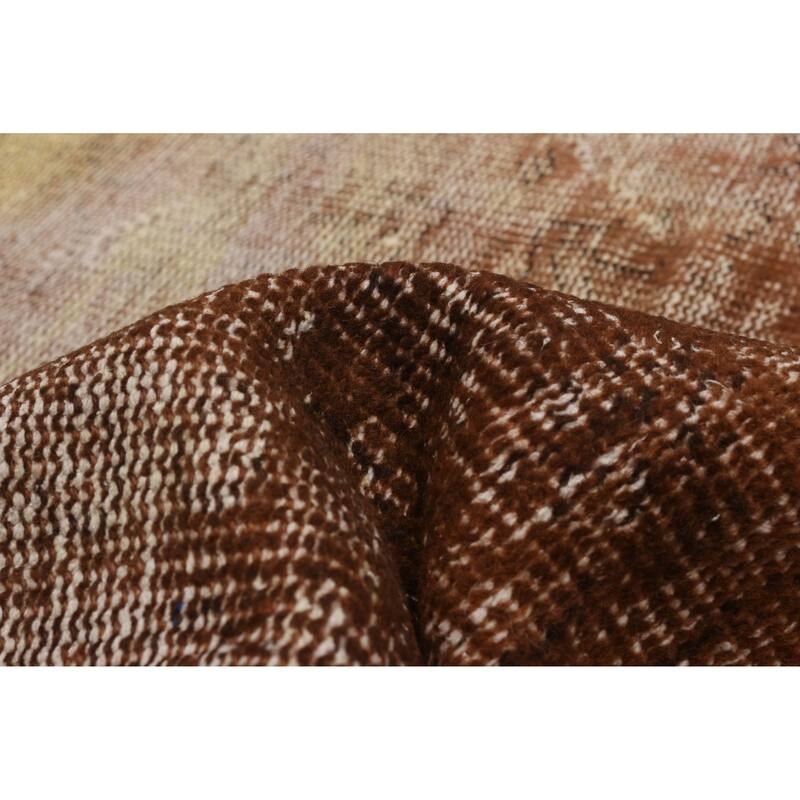 ECARPETGALLERY Hand-knotted Color Transition Brown Wool Rug - 5'10 x 8'0