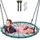 preview thumbnail 2 of 16, 40'' 750lbs Spider Swing Web Saucer Tree Swing for Kids Adults