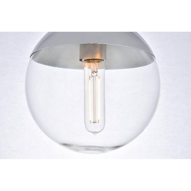 Clear Glass 1-light Flush Mount