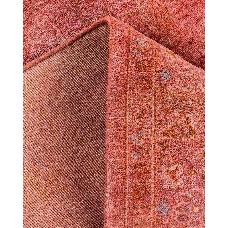 Contemporary Overdyed Wool Hand Knotted Area Rug - 3' 4" x 5' 3"