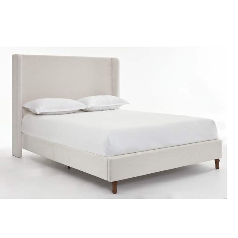 Tall Headboard Upholstered Bed Elegant Simplicity Bedroom Bed