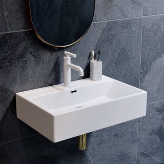 Claire 24” Rectangle Wall-Mount Bathroom Sink