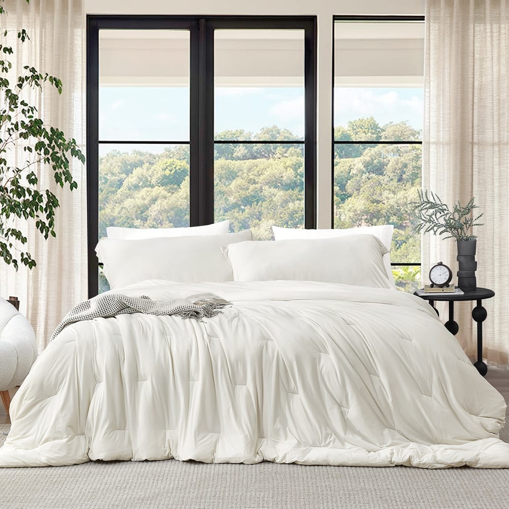 Cool It Bae - Coma Inducer® Oversized Comforter Set - Frosty Taupe