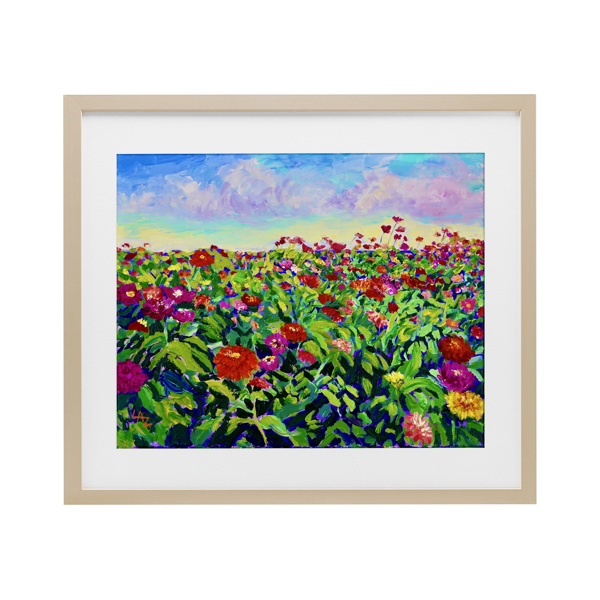 Stupell Hot Summer Blooms Under Glass Framed Design By Lee Ann Zirbes