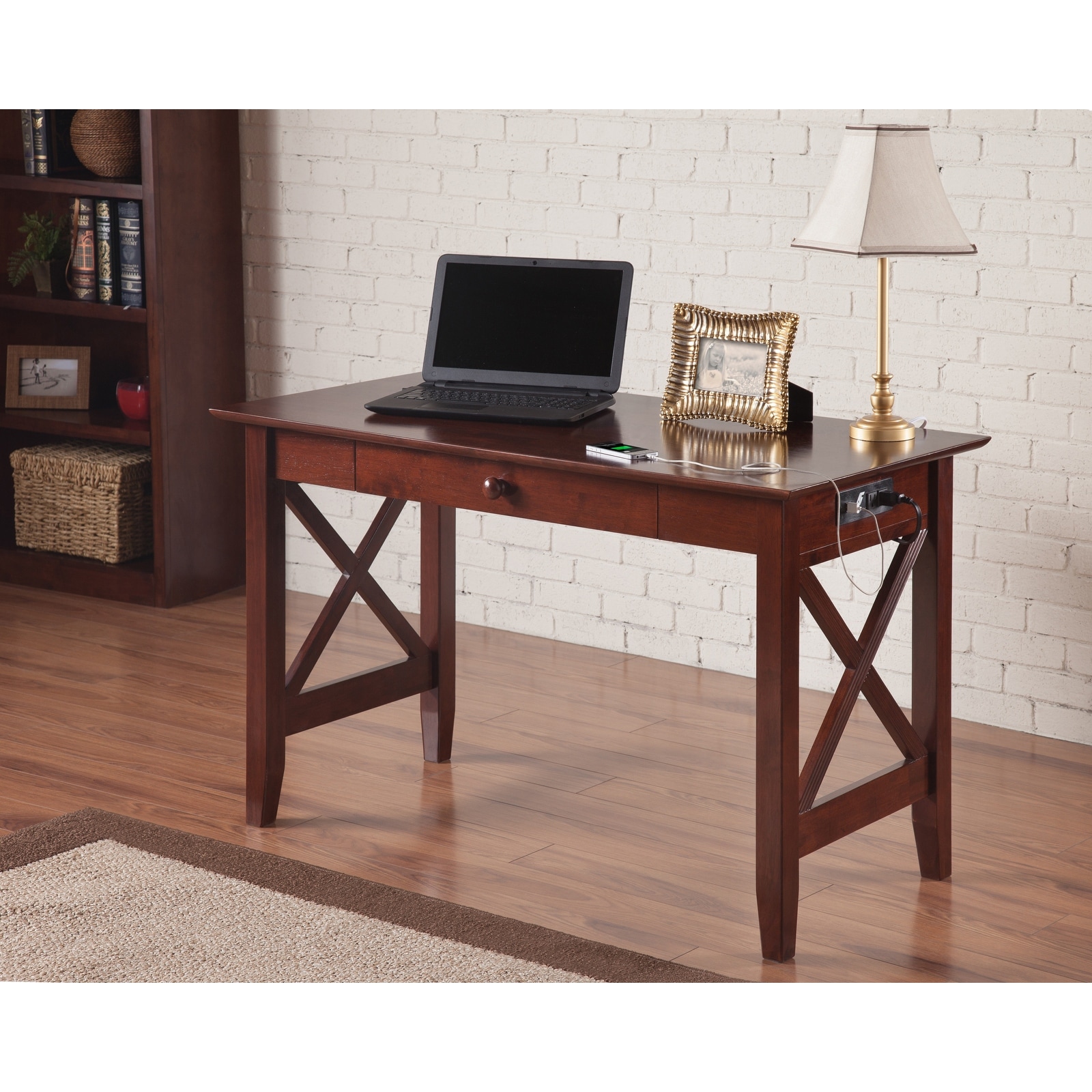Lexi desk with on sale drawer and charger