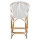 preview thumbnail 57 of 68, SAFAVIEH California Outdoor Bistro 26-inch Counter Stool with Arms - 23" W x 26" D x 43" H