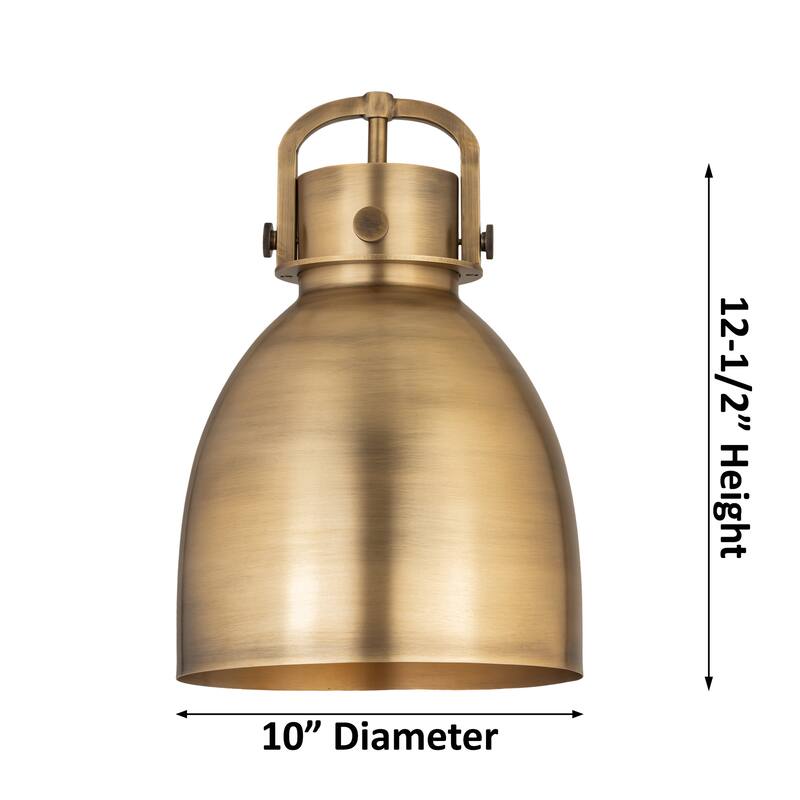 Innovations Lighting Newton Metal Bell - 1 Light 10" Cord Hung Pendant