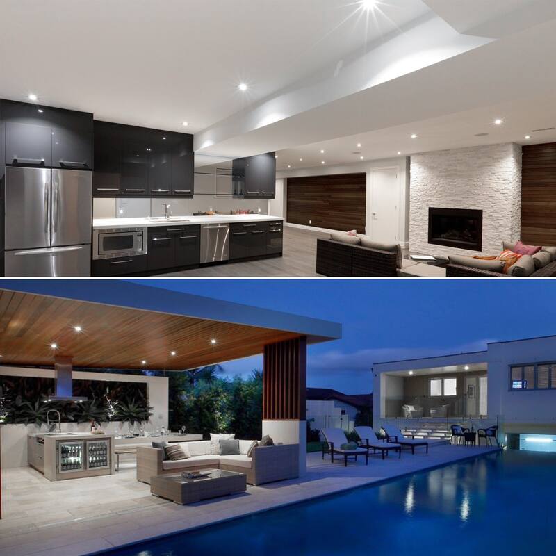 Luxrite 6 Pack PAR20 LED Spotlight Bulb, 7W=50W, Dimmable, Indoor Outdoor, 500 Lumens, Wet Rated, E26 Base, UL Listed