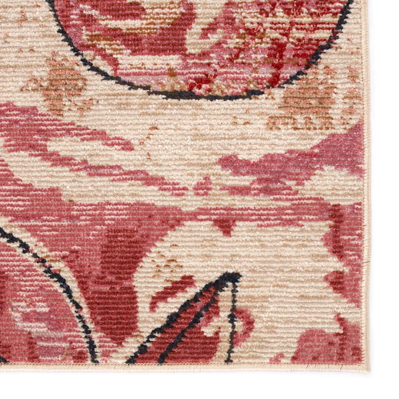 Hermione Indoor/ Outdoor Floral Pink/ Beige Area Rug