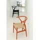 preview thumbnail 9 of 25, Set of 2 Modern Wood Dining Chair With Y Back Arm Armchair Hemp Seat For Home Restaurant Office