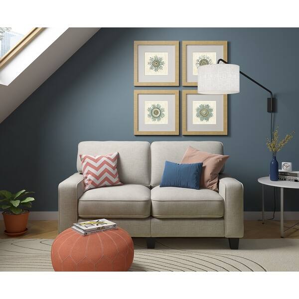Shop Serta Palisades Upholstered 61 Loveseat For Living Room Modern Design Straight Arms Soft Upholstery Tool Free Assembly On Sale Overstock 25723158