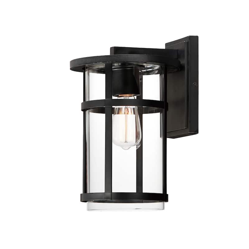 Maxim 40623CL Clyde Vivex 14" Tall Outdoor Wall Sconce - Black