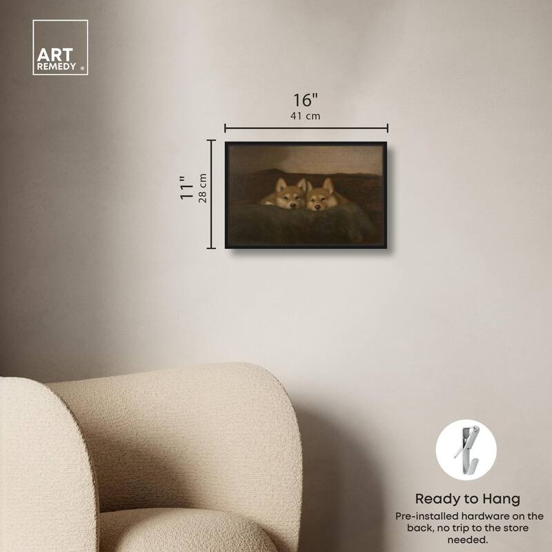 Rustic Dog Days Canvas by Art Remedy
