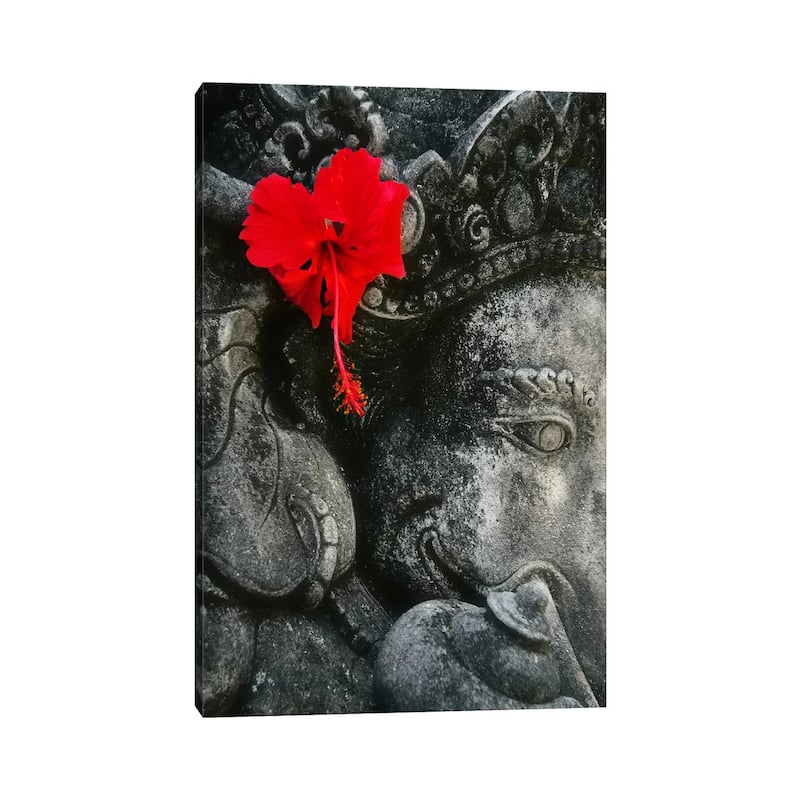 iCanvas "Ganesh Holy Hindu God Statue" by Unknown Artist Canvas Print