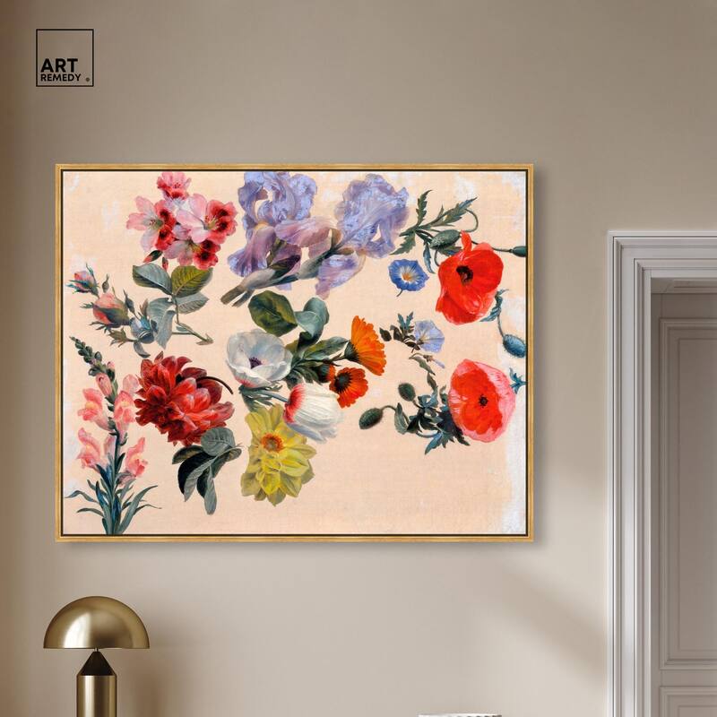 Summer Flowers Canvas by Art Remedy
