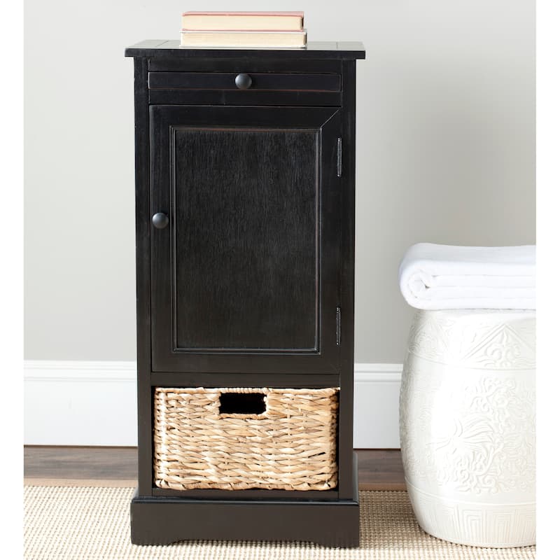 SAFAVIEH Ardella 2-Drawer Grey Tall Storage Unit - 15.7" x 13" x 34.3" - 16Wx13Dx34H