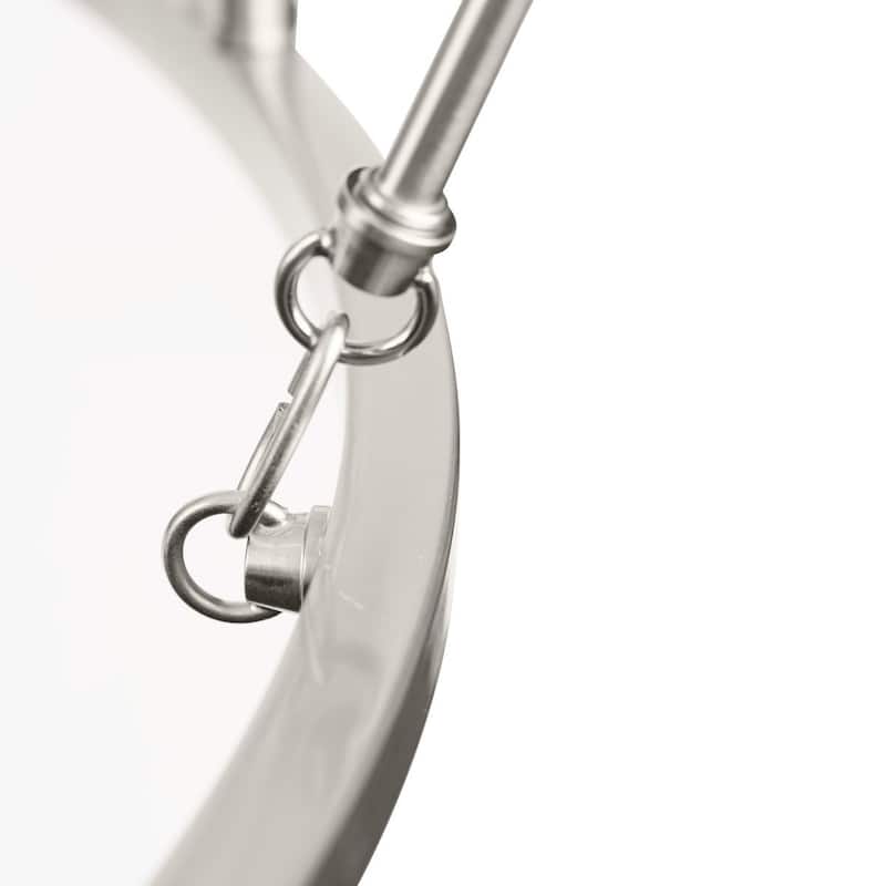 Gilliam Collection Fifteen-Light Brushed Nickel New Traditional Chandelier - 35.5 in x 35.5 in x 38.37 in