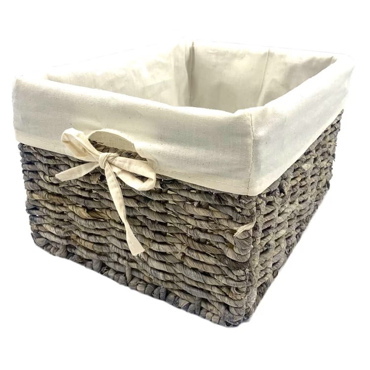 Woven Maize Grey Rectangular Storage Baskets (Set of 3)