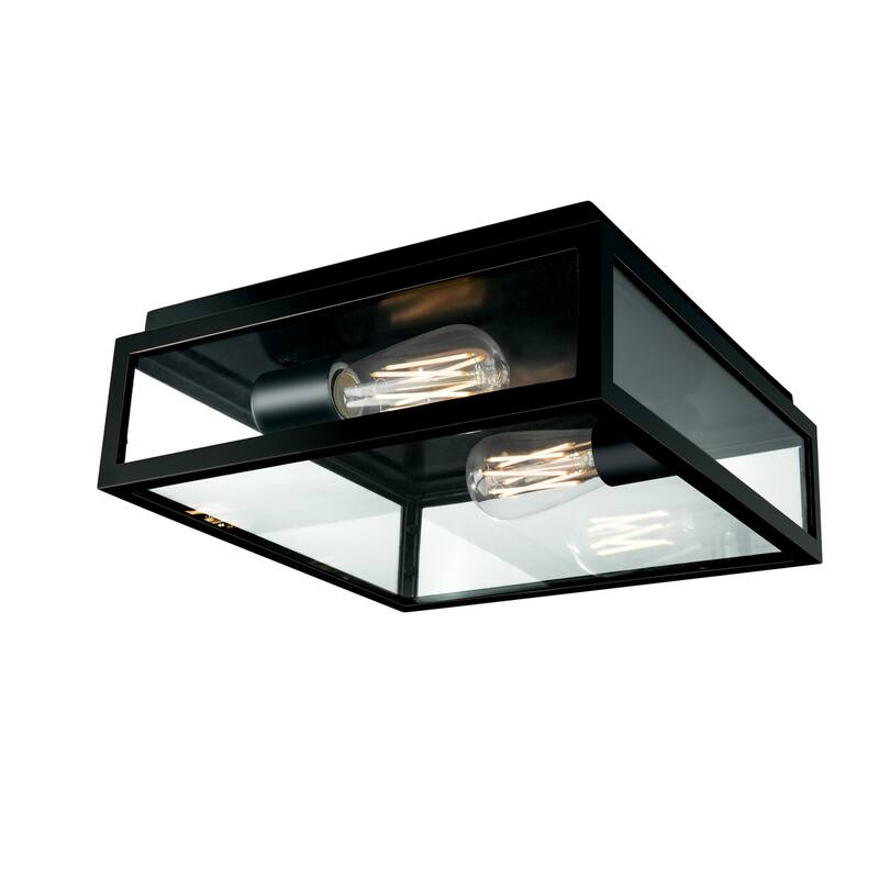 Elk Home Capture Outdoor Flush Mount Ceiling Light - Matte Black