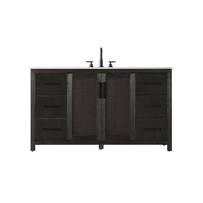 Elegant Lighting VF29560 Alina 60" Free Standing Single Basin Vanity